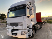 Trækker med sættevogn flatbed sidetremmer Renault Premium 450 DXI