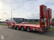 Heavy equipment transport semi-trailer LW4 with hydraulic foldable ramps 3 m