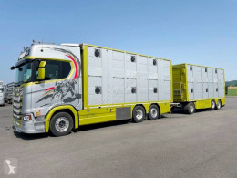 Ensemble routier bétaillère Scania occasion