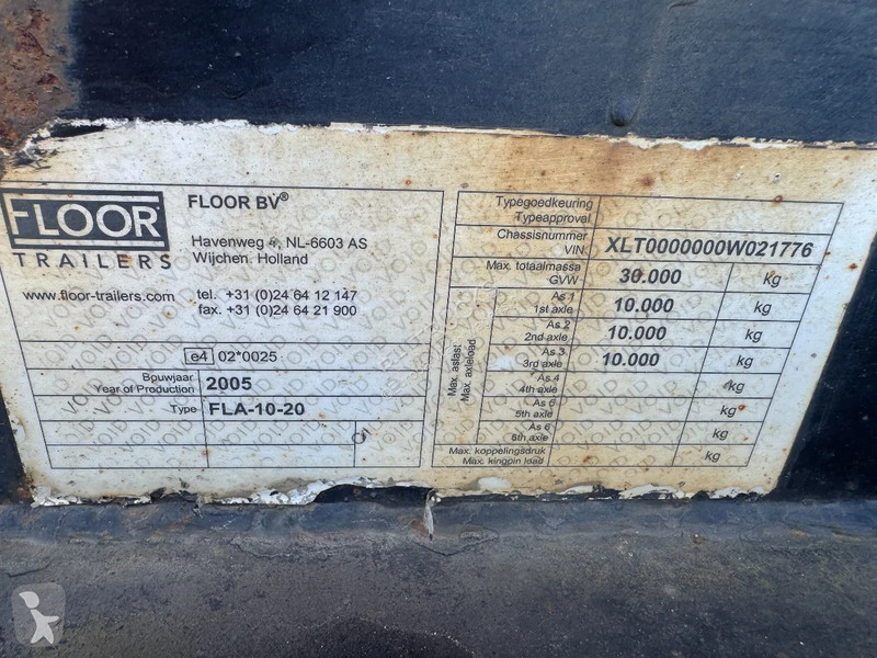 Ledat fordon Floor FLA-10-20 - 3 AXLE BPW