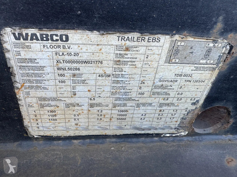 Ledat fordon Floor FLA-10-20 - 3 AXLE BPW