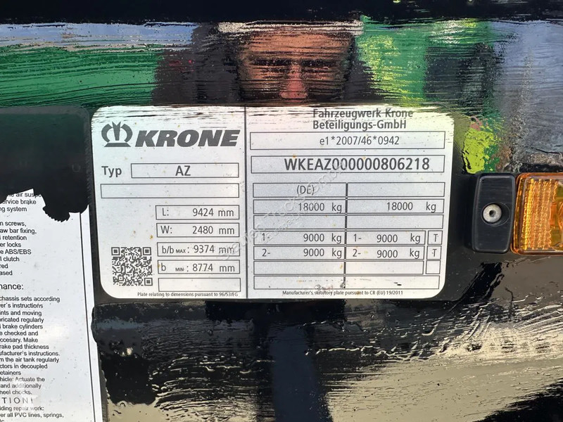 Vrachtwagencombinatie Krone 10 x Jumbo Lafette...