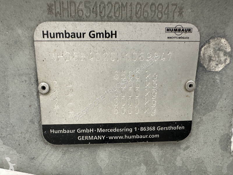Сцепка Humbaur Aanhanger plateau