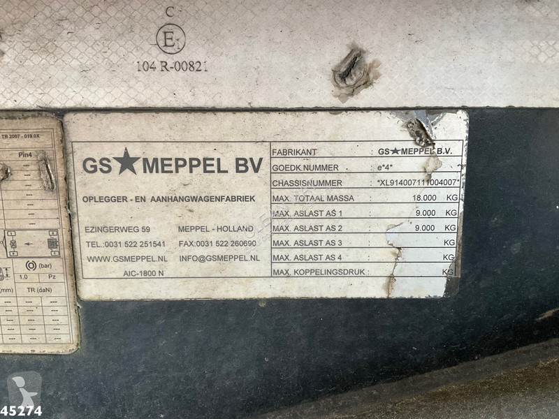 Jízdní souprava GS 2-assige container aanhangwagen