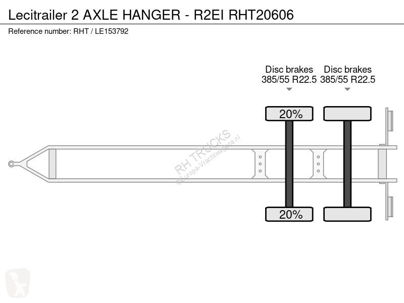 شاحنة مفصلية Lecitrailer 2 AXLE HANGER - R2EI