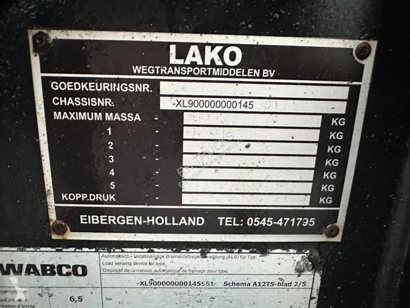 Conjunto rodoviário Lako RAMPEN EN HEFDEK 3,4 M