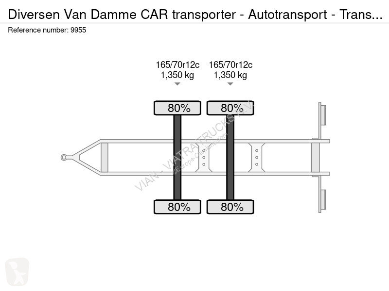Ledat fordon  Van Damme CAR transporter -...