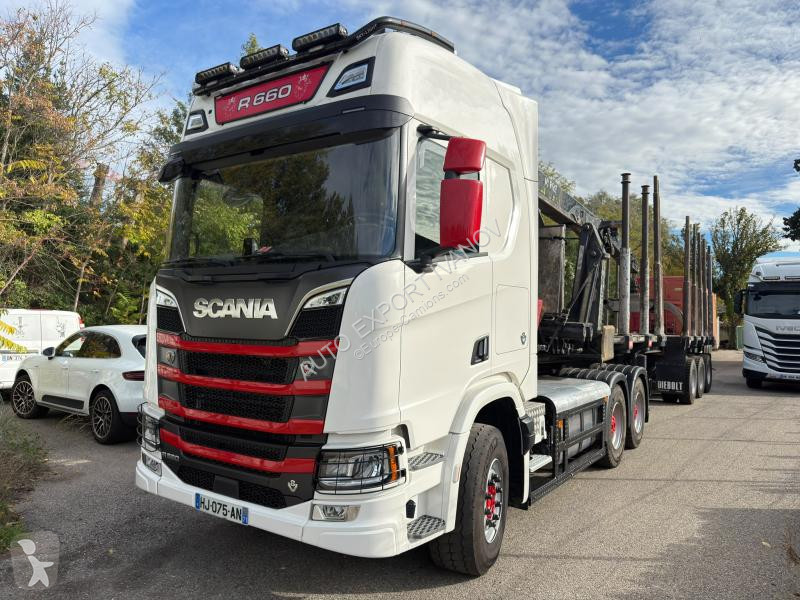 Trækker med sættevogn Scania 660