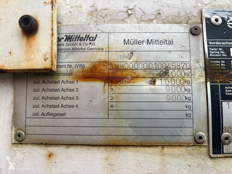 Vrachtwagencombinatie Müller Mitteltal T3...