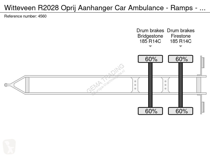 شاحنة مفصلية  R2028 Oprij Aanhanger Car...