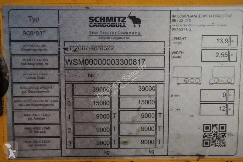 شاحنة مفصلية  SCB3ST CoC Documents, Dutch...