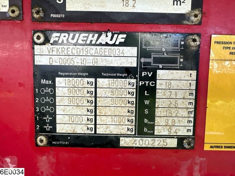 شاحنة مفصلية Fruehauf Tautliner