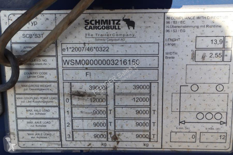 شاحنة مفصلية  SCB3ST CoC Documents, Dutch...