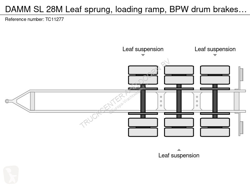 شاحنة مفصلية  SL 28M Leaf sprung, loading ramp,...