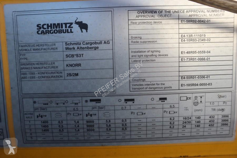 شاحنة مفصلية  SCB3ST CoC Documents, Dutch...