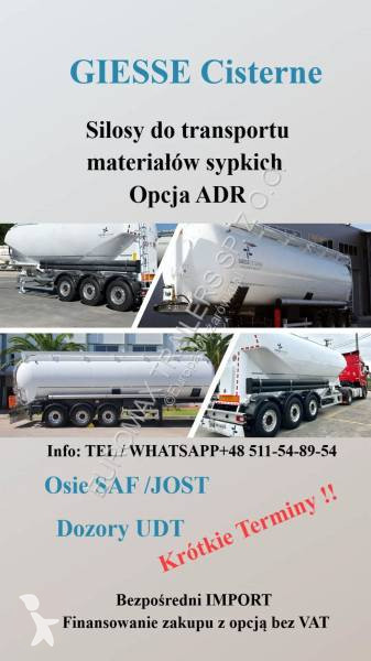 Semitrailer tank med cement GIESSE Cisterne ny