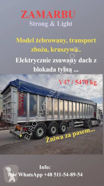 Semitrailer flak spannmål Zamarbu ny