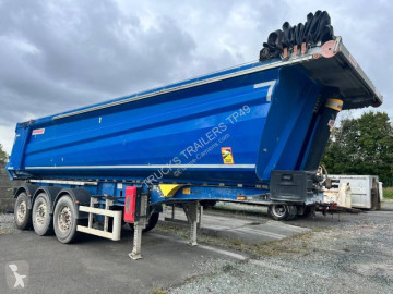 Semitrailer lastvagn bygg-anläggning Fruehauf