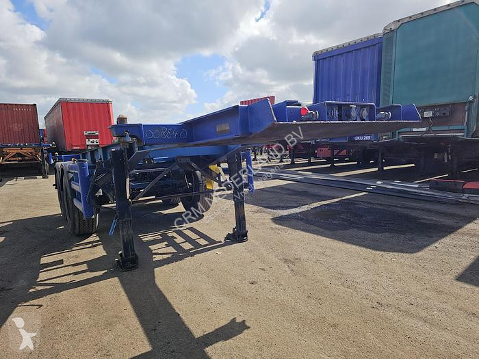 Semitrailer Renders 2 axle 20 ft container...