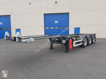Semitrailer containertransport Hoet Trailer ny