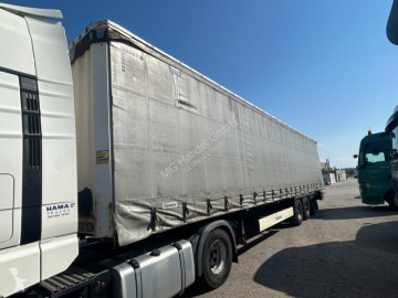 Semitrailer skjutbara ridåer (flexibla skjutbara sidoväggar) Krone