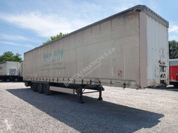 Semitrailer skjutbara ridåer (flexibla skjutbara sidoväggar) Krone