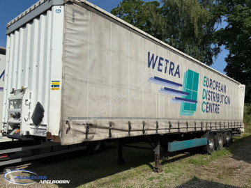 Semitrailer skjutbara ridåer (flexibla skjutbara sidoväggar) Krone