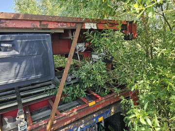 Semi remorque plateau Van Hool