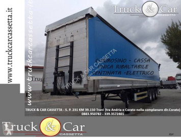 Semitrailer flak dubbel vagn Carmosino