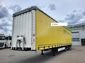 Semitrailer skjutbara ridåer (flexibla skjutbara sidoväggar) Krone