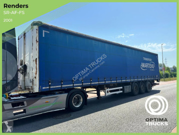 Semitrailer skjutbara ridåer (flexibla skjutbara sidoväggar) Renders