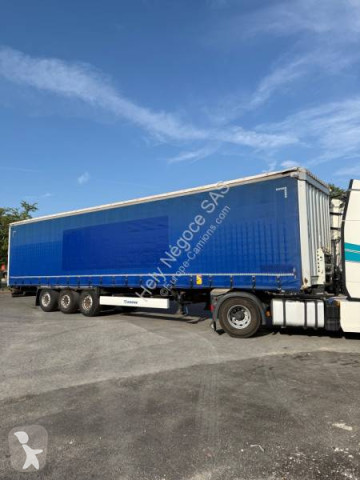 Semitrailer skjutbara ridåer (flexibla skjutbara sidoväggar) Krone