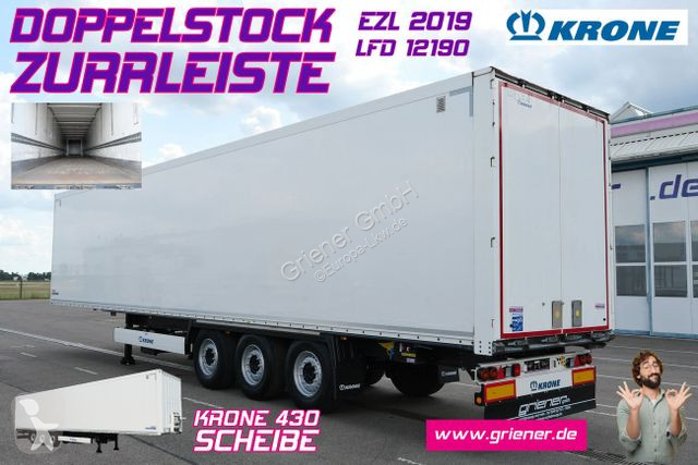 Semitrailer Krone 27/ DOPPELSTOCK / ZURRLEISTE...