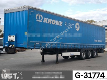 Semitrailer skjutbara ridåer (flexibla skjutbara sidoväggar) Krone