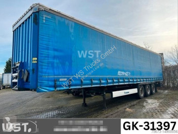 Semitrailer skjutbara ridåer (flexibla skjutbara sidoväggar) Krone