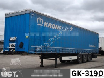 Semitrailer skjutbara ridåer (flexibla skjutbara sidoväggar) Krone