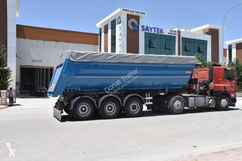 Semitrailer Donat 3 axle half-pipe tipper -...