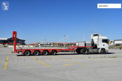 Semitrailer Donat 4 axle lowbed for heavy duty purposes