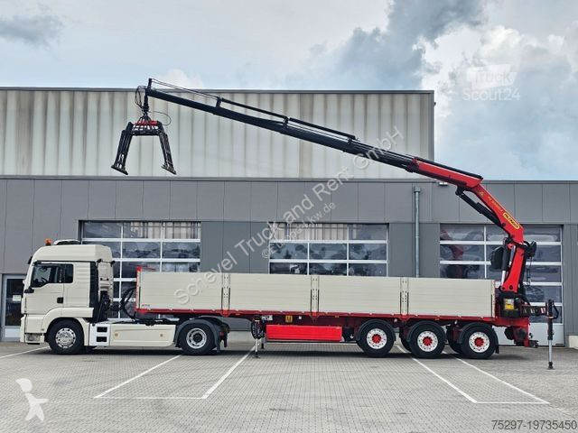 Oplegger Pritsche 10,50m + Palfinger PK30002 /...