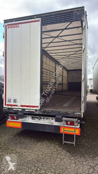 Semitrailer skjutbara ridåer (flexibla skjutbara sidoväggar) Kögel