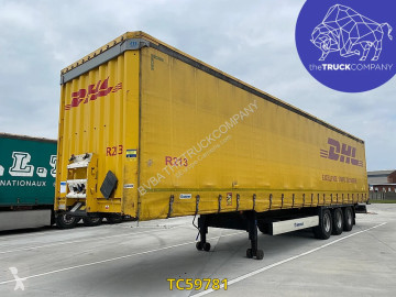 Semitrailer skjutbara ridåer (flexibla skjutbara sidoväggar) Krone