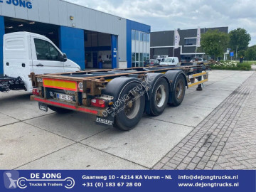 Semi remorque porte containers Van Hool