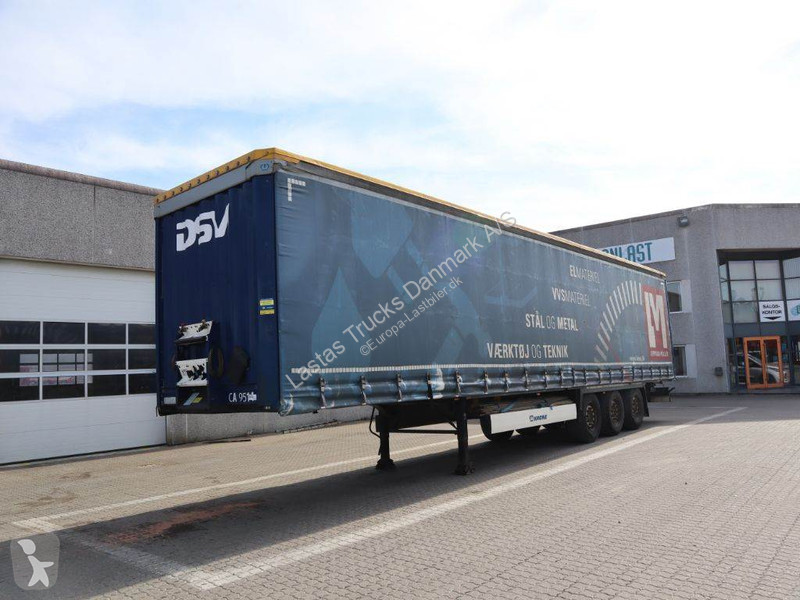 Semitrailer Krone 3 axle curtainside trailer
