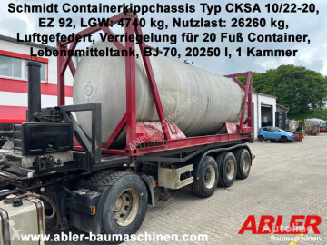 Semitrailer containertransport Schmidt