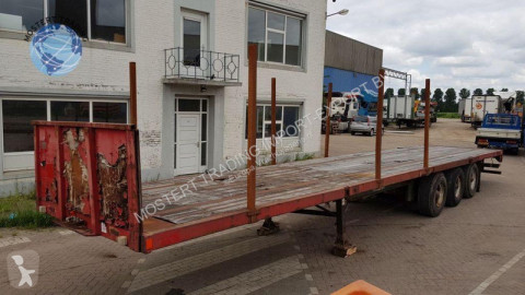 Полуремарке Trailor Drum Trailer 3-axle flatbed trailer - Drum brakes - Air suspension - with stanchions