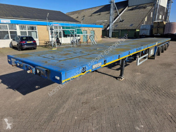 Полуремарке Ozgul L14 4-axle steering trailer - Trax drum brakes - flatbed trailer - air suspension - 16 tires - 2x extendable