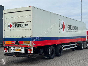Semirimorchio Burg BPO 12-18-GRNXX Gesloten Trailer / Stuur-as / Roldeur Defect