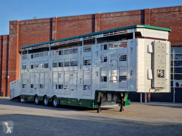 Полуремарке Pezzaioli SBA31 SR - NEW - 3+4 Floor - lift axle - lifting roof - hydraulic floor