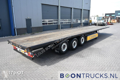 Полуремарке Groenewegen DRO-14-27 FLATBED | 2x LIFT AXLE * HARDWOOD FLOOR * NL TRAILER * APK 10-2026