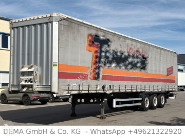 Semitrailer skjutbara ridåer (flexibla skjutbara sidoväggar) Krone